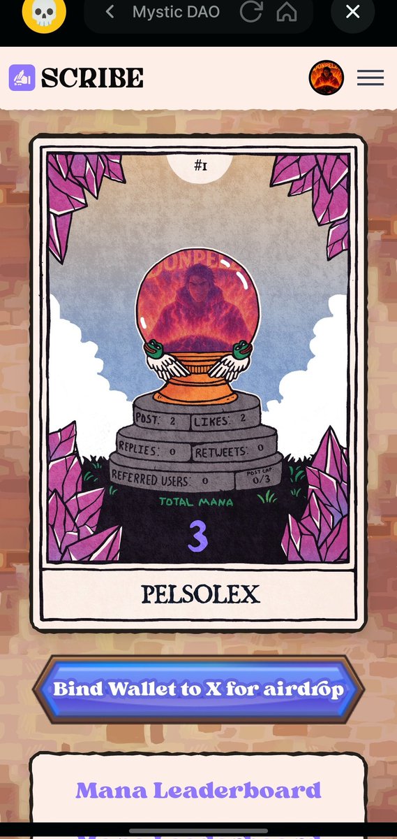 pelsolex's tweet image. currently at 3mana 
my target is to get to 20k before @MysticDaoSol launch 
can i make it?
i beleive the mystic community will help make it possible.....

#Mystic #MysticDAO