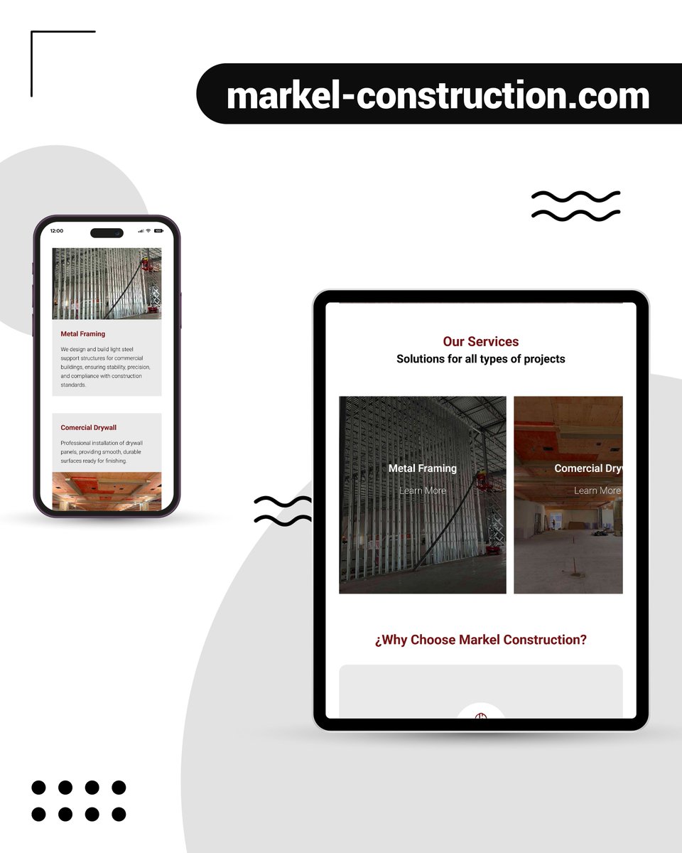 MediosCorp's tweet image. Les presentamos nuestro más reciente 💻 Desarrollo de Sitio Web markel-construction.com

Si aún no cuentas con tu sitio web, ¡nosotros te ayudamos! 😉

#MediosCorp #SitioWeb #LosMochis #Diseñoweb #WebDesign #MarkelConstruction #ConstructionServices #Siding #MetalFraming #Drywall