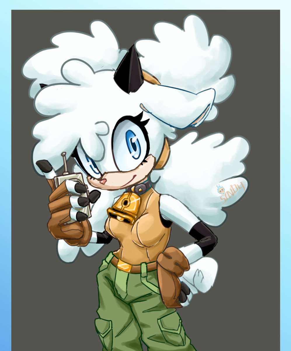 EVOSUART's tweet image. First time drawing Lanolin! ☁️

She was a lot of fun, I love her design! 😍
Is it baaa-aaad🐑that I want to make a sheep OC now, too?

#lanolinthesheep #Lanolin #IDWSonic #IDW