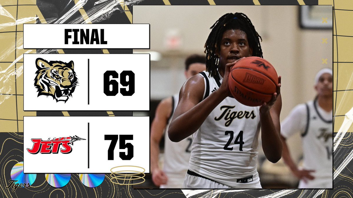 NEMCCTigers's tweet image. MBK | FINAL: South Georgia Tech 75, Northeast 69.

The homestanding Jets go 35-49 at the free throw line to nab the comeback win.

@NEMCCBasketball completes the Sparky Reeves Classic at noon tomorrow against East Georgia State.

🐯 #TigerTown