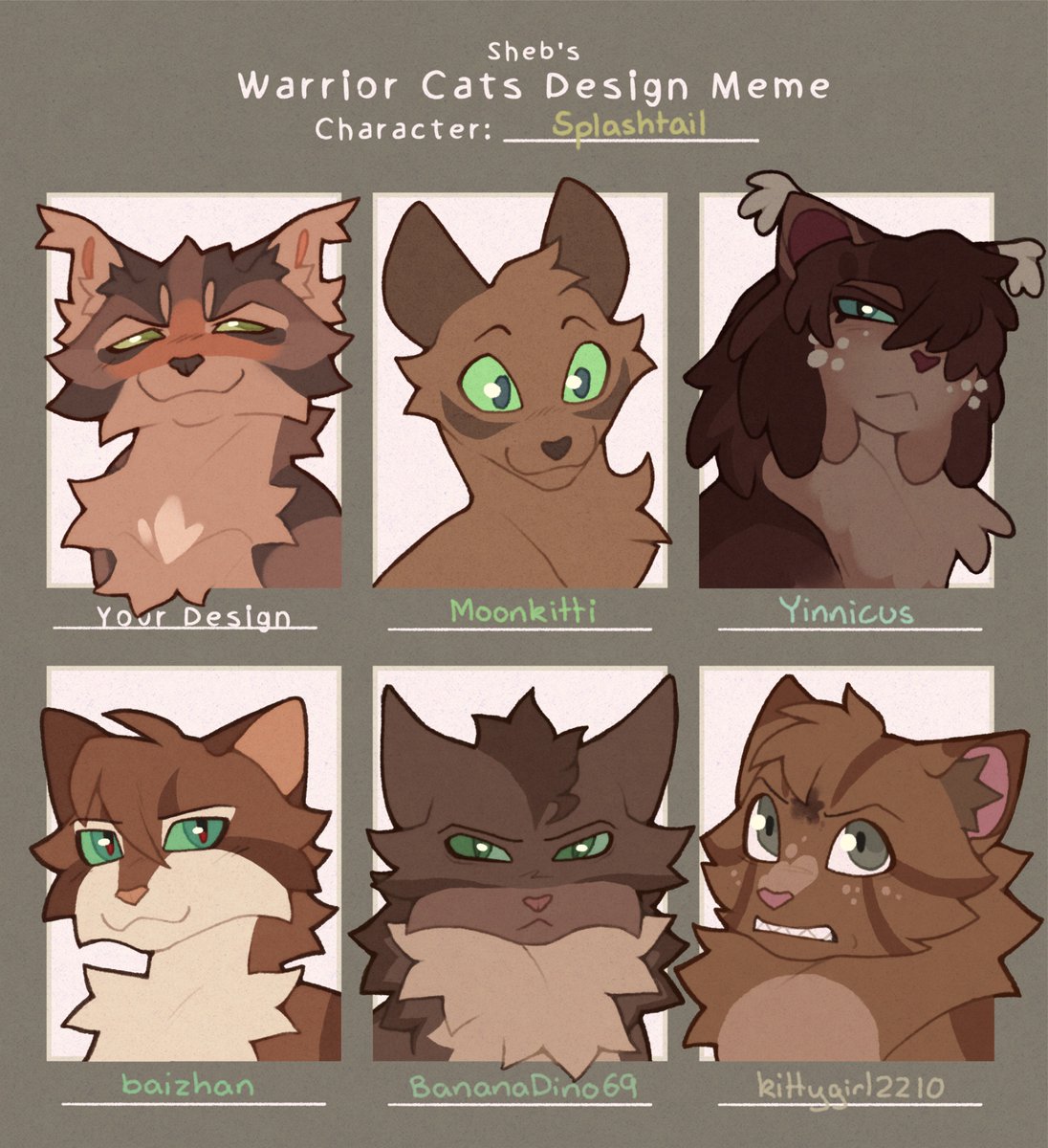 curiousrabb1t's tweet photo. decided to do the warrior cats design meme ft. friends designs and also a wild moonkitti cameo
#wctwt #splashtail https://t.co/6gOFZdl3Pb