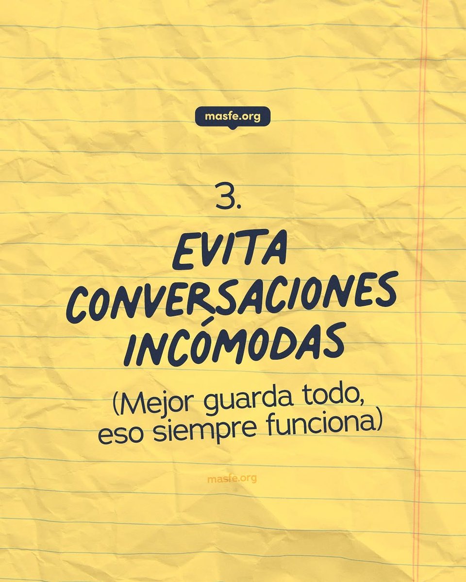 Masfe_org's tweet image. ¿En serio pensaste que aquí había consejos?
Te voy a decir algo muy importante, a veces no nos damos cuenta de que estamos repitiendo actitudes que desgastan, hieren y alejan.
Si algo de esto te resuena, detente, reflexiona y cuida lo que tienes. 
#masfe #consejos #noviazgo