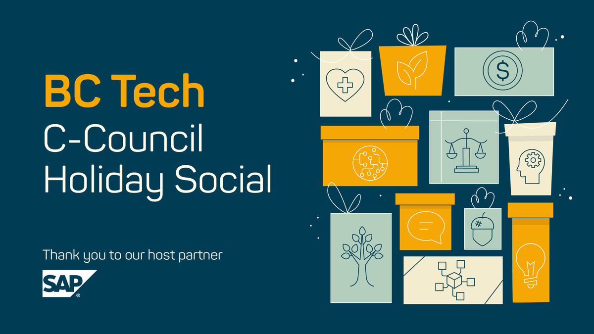 wearebctech's tweet image. 🎉 BC Tech is hosting its annual C Council Holiday Party!

Curious about C Councils and want to network with an amazing group of tech leaders? You should attend! Email C-Council Program Lead, Kim Ables, at kables@wearebctech.com for more info!

Learn more: wearebctech.com/members/c-coun…