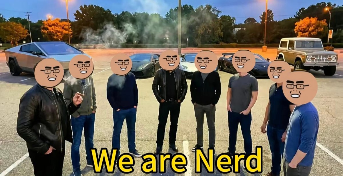 LiDaimei_'s tweet photo. I'm a nerd,!
we're all nerds!
Keep Building!
@Nerdcz #NERDCZ https://t.co/Za905t209i