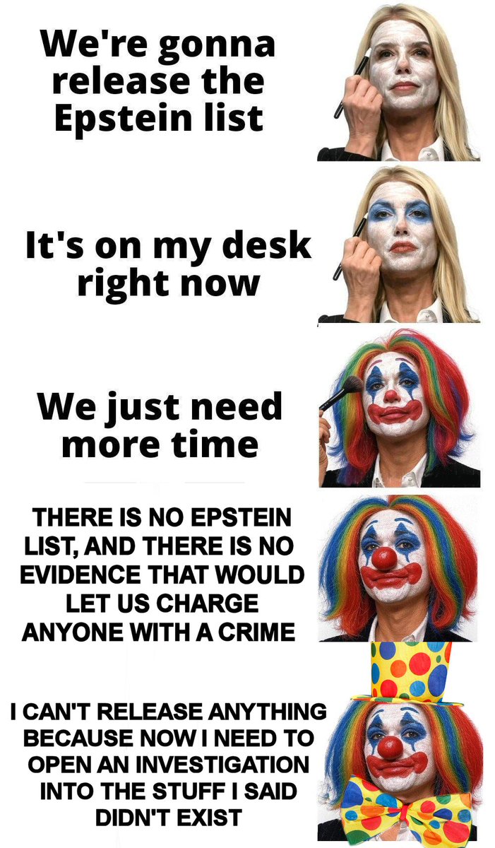 <a href="/AGPamBondi/">Attorney General Pamela Bondi</a> Nothing you say carries any weight.