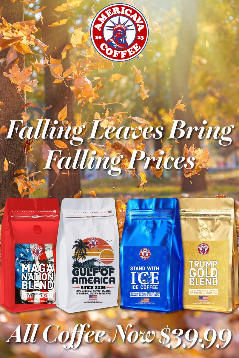 🚨 COFFEE PRICE ALERT 🚨
While coffee prices everywhere else are going UP because of tariffs and inflation…
Americava Coffee prices are going DOWN! 🇺🇸☕️

Why?
Because we’re proudly 100% Made in the USA — and we’re passing the savings directly to YOU.

🔥 NEW LOWER PRICE:
👉 12
