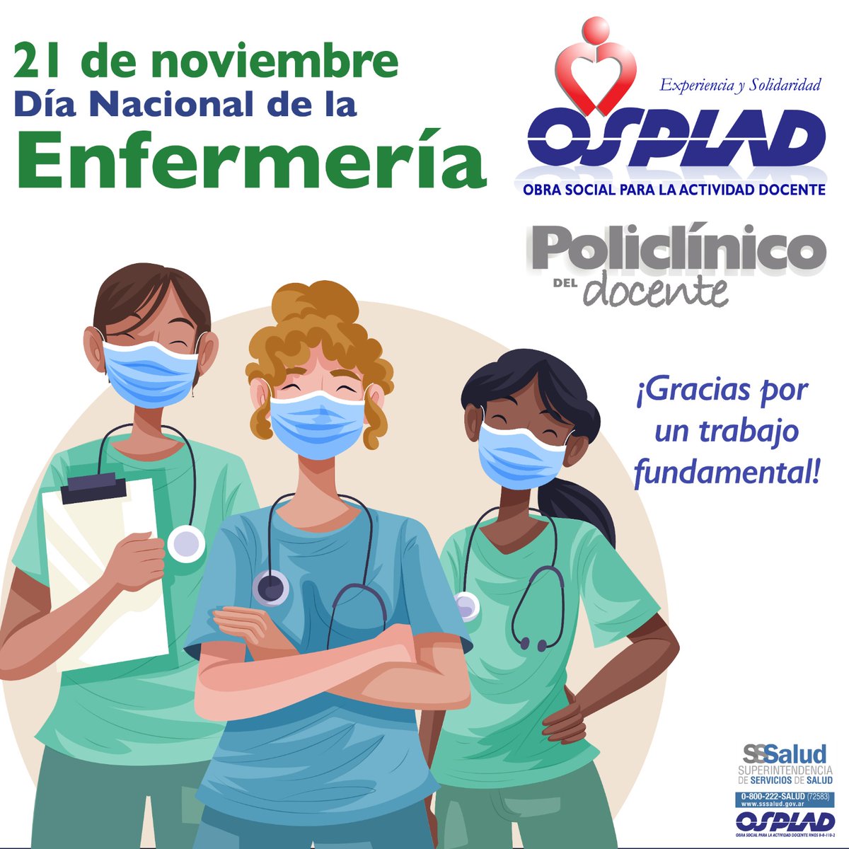 🫂Gracias a enfermeras y enfermeros por un trabajo imprescindible