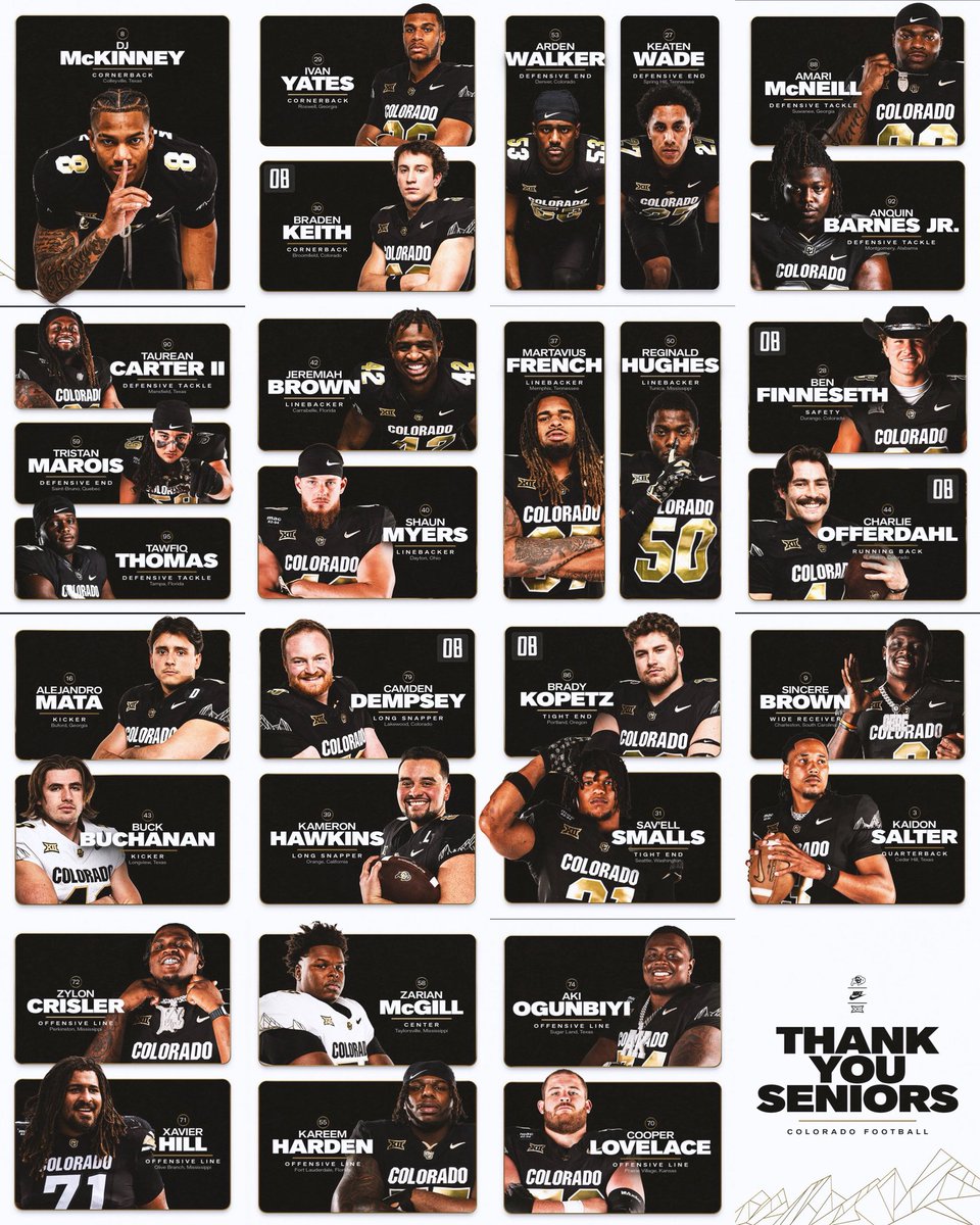 keepitbuffs's tweet photo. Season didn’t Go as planned but Much Love to the Seniors ‼️🔥🫡 #SkoBuffs🦬 #UpTheSko #BeatASU https://t.co/I1KuqWkyXS
