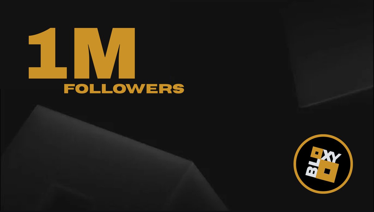 Blox_Wire's tweet image. Bloxy News has hit 1 million followers! Making them the second Roblox news account to hit 1M followers. #robloxnews #ROBLOX