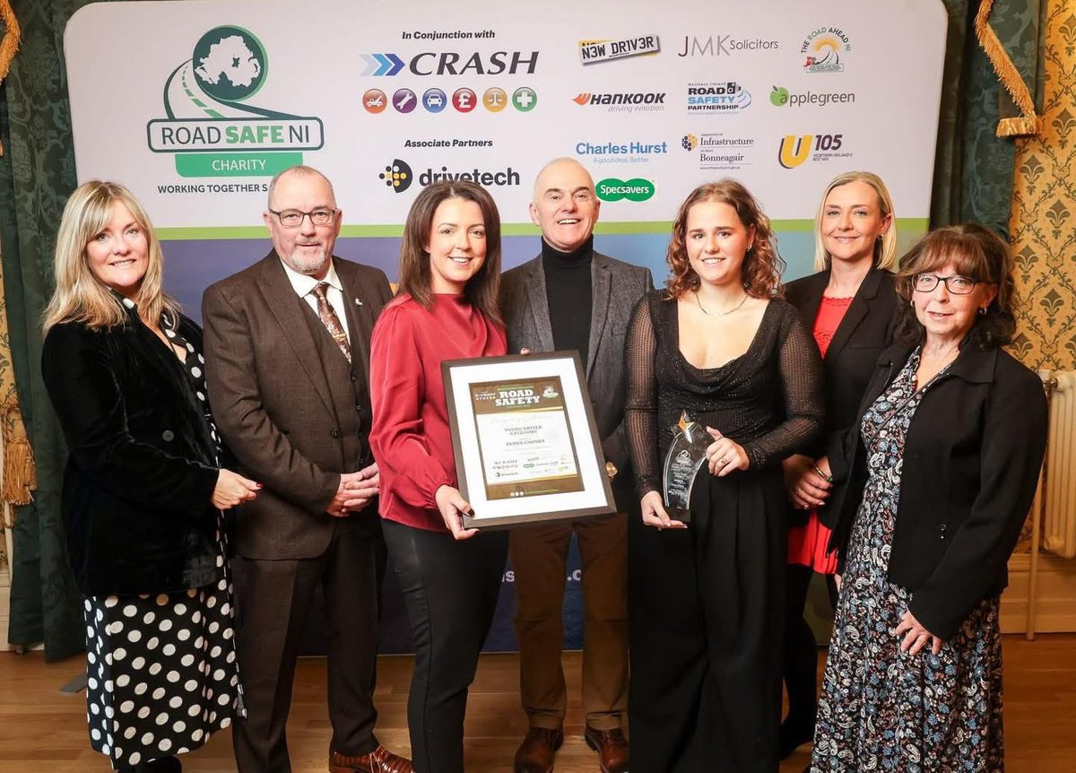 RsdBoarding's tweet photo. 𝗬𝗼𝘂𝗻𝗴 𝗗𝗿𝗶𝘃𝗲𝗿 𝟮𝟬𝟮𝟱 🚗

Congratulations to Year 14 boarder Panna Csonka who was presented with the Young Driver Award at today’s NI Road Safety Awards in Belfast Castle in front of 100 specially invited guests. 🎉

Panna was put forward for this award by her driving instructor, who obviously had wonderful faith in her. 
Well done, Panna. This is a fantastic achievement. Your boarding family are all very proud of you. 👏

#youngdriver #YoungDrivers #roadsafe #Road #safety #RoadSafety #roadsafetyawareness #iloveboarding