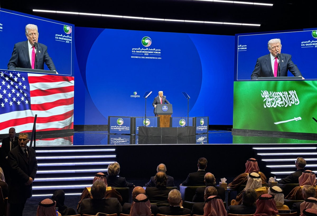 Bdamato13's tweet photo. Most people don’t realize what we’re witnessing right now. A historic moment for U.S.–Saudi cooperation unfolded this week in Washington D.C.

President Trump delivered one of his strongest speeches at The Kennedy Center as Saudi Arabia advanced a $1 Trillion-dollar commitment across future-critical sectors shaping a new era of cooperation, global growth, and advancement of humanity.

At this historic moment, we are setting the stage for important economic discussions. Public and private sectors of both nations are aligning around shared priorities—leading with massive capital flows, innovation, and long-term strategic development agreements that are shaping a new era.

HRH Crown Prince Mohammed bin Salman captured it well: “We are entering a phase of unprecedented growth built on innovation and transformation.”

We are also witnessing the embrace the United States as the Kingdom of Saudi Arabia’s principal strategic partner. And the defense buildup and reindustrialization of America.

Texas stands at the center of this momentum as America’s economic engine and a global innovation hub. Leveraging Texas is essential for nations seeking competitiveness, access, innovation, and strategic growth.

#USSaudiInvestmentForum #USSaudiRelations #TheWhiteHouse #TheAerospaceFund #KennedyCenter #USDepartmentofCommerce #EconomicLeadership #Aerospace #Defense #Innovation #Energy #Aviation #StrateticPartnerships #BilateralCooperation #Investment #Texas #USA @GregAbbott_TX