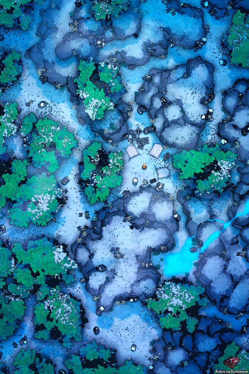 Snowy Forest Vol. 5 Battle Map 26x39

#dnd #pathfinder #ttrpg