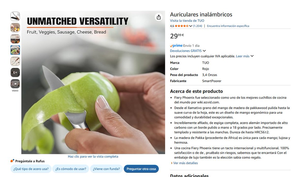 Qué ganas de meterme estos auriculares en la oreja.