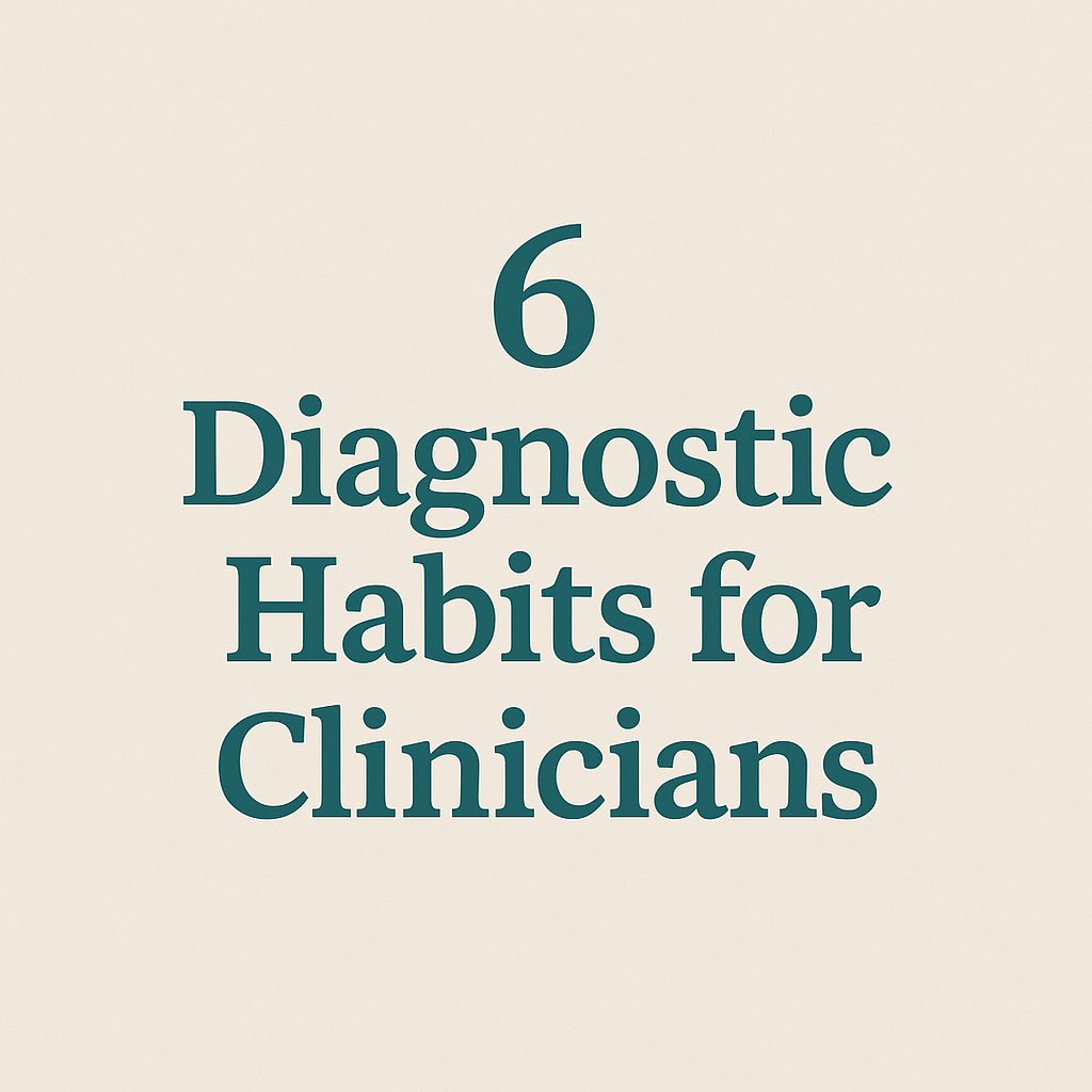 sanilrege's tweet image. 🧵Six suggestions for clinicians about diagnosis (whether or not DSM-6 changes) 🚨1/9 

DSM committees focus on labels - creation, modification and omission. 

But there are six diagnostic habits clinicians can adopt now that materially change practice and remain a constant. 👇