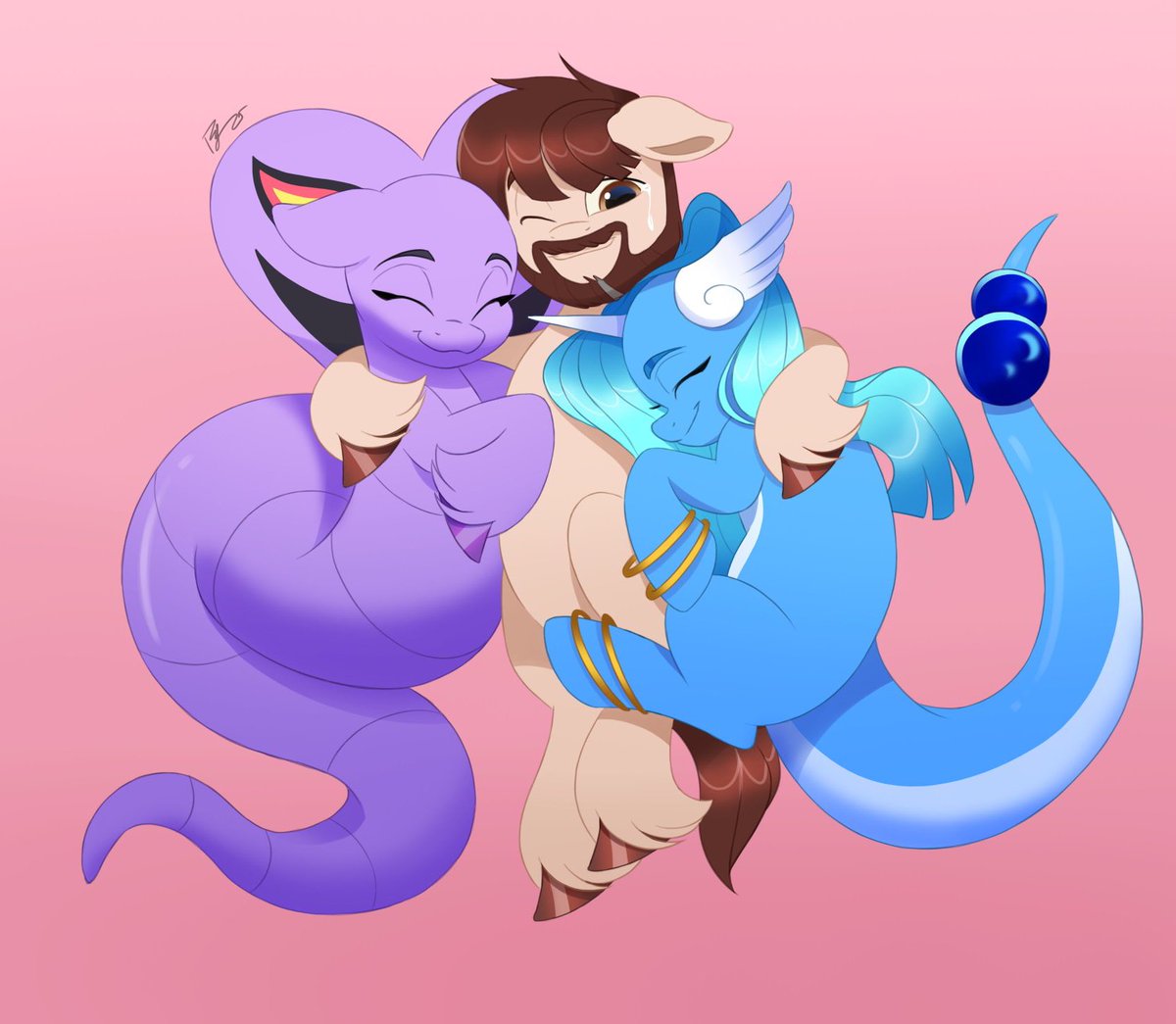 Comm for <a href="/DechantPeter/">Brony_Dad</a> 💚

This was so sweet to draw 💚💚

#mlp #mylittlepony #mlpart