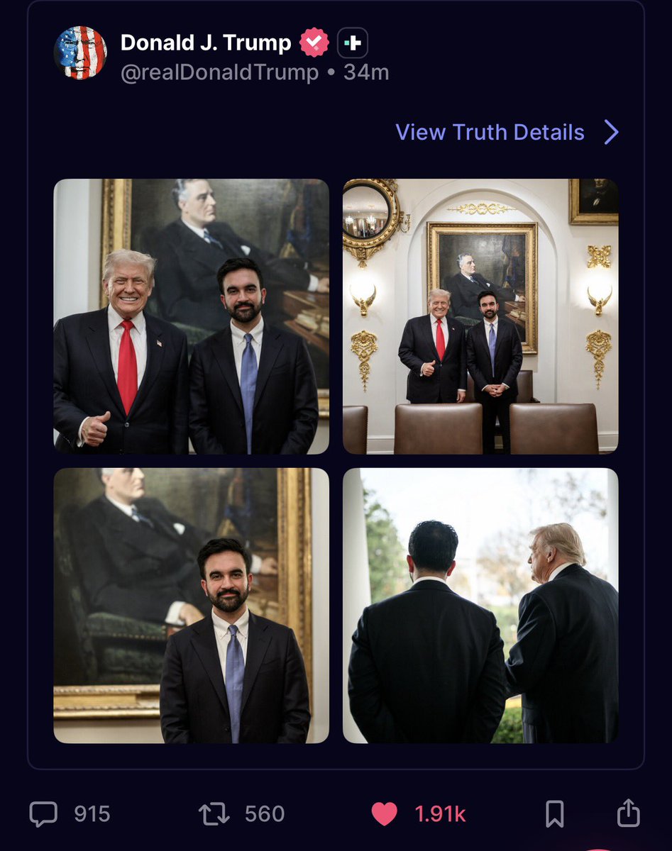 MagnesiumKohli's tweet image. Trump posting like a newly married couple