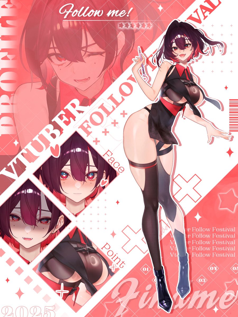 kzk_hikage's tweet image. \\ #11月のVTuberフォロー祭り//

はじめまして.ᐟ
#VTuber準備中 の 緋影(ひかげ)カヅキ です♦️

 ✦ 完全セルフ受肉Vtuber✍️
 ✧ 中身はちょっと口の悪いポンのクソガキ
 ✦ 🎮ゲーム┆☕️雑談┆🎨作業配信
  
最強ビジュ、今なら大大大古参.ᐟ.ᐟ.ᐟ

❤🔁💬巡回します～.ᐟ.ᐟ