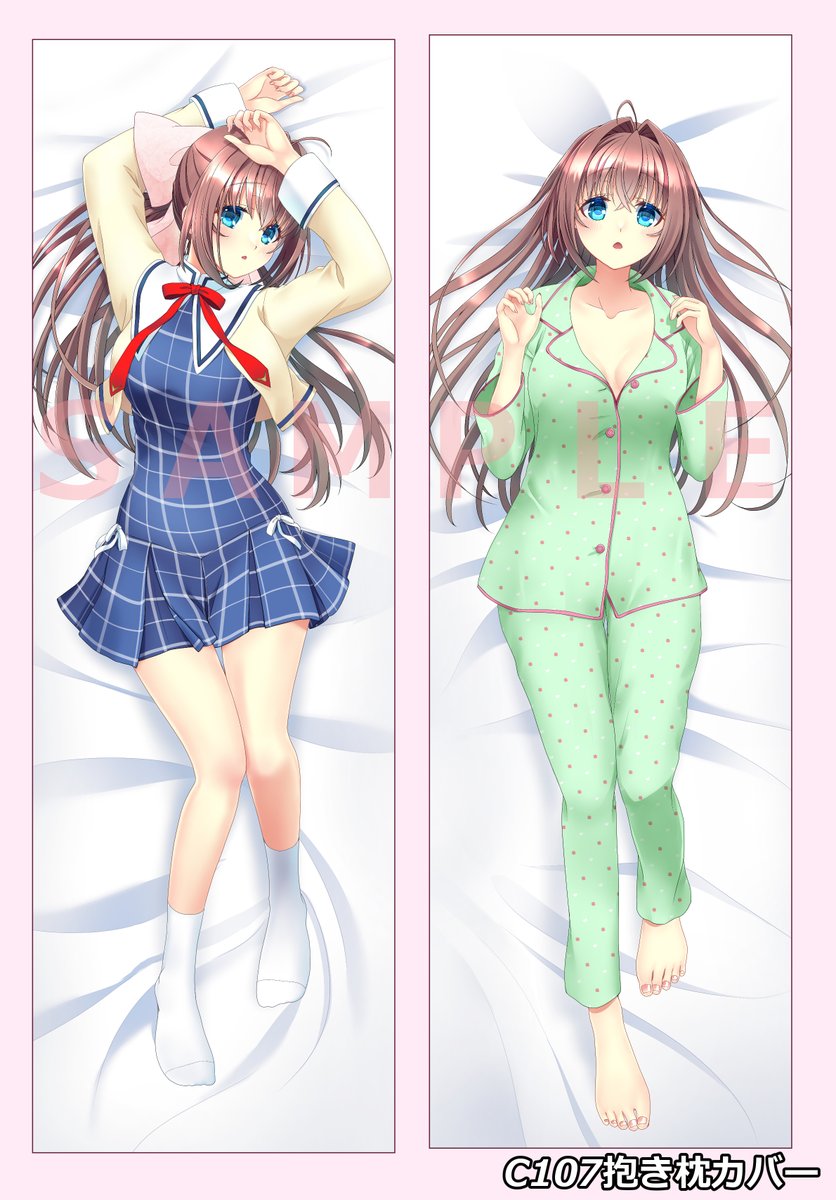 「塗り上がりました C107抱き枕カバー受注予約受付中～ #booth_pm」|🍓かゆらゆか🍓のイラスト