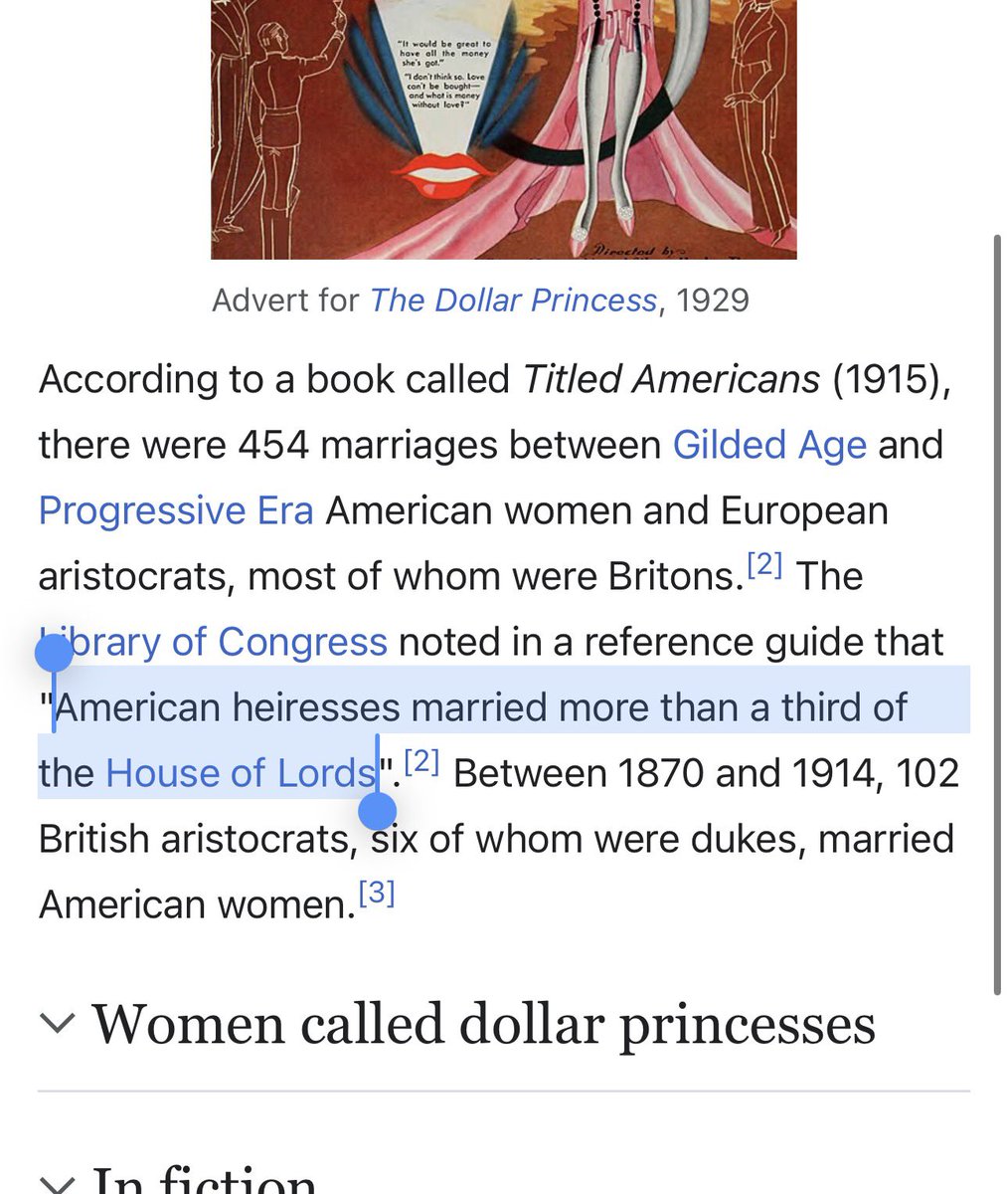 mbateman's tweet image. What the hell? A third of the House of Lords in the late 19th c. married American heiresses?