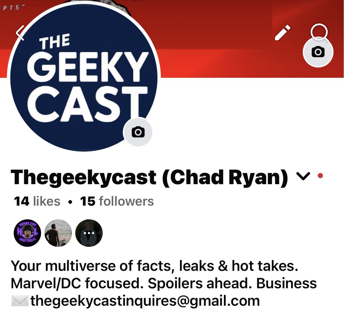 TheGeekyCast's tweet image. We be updating the socials. I think it looks nicer!