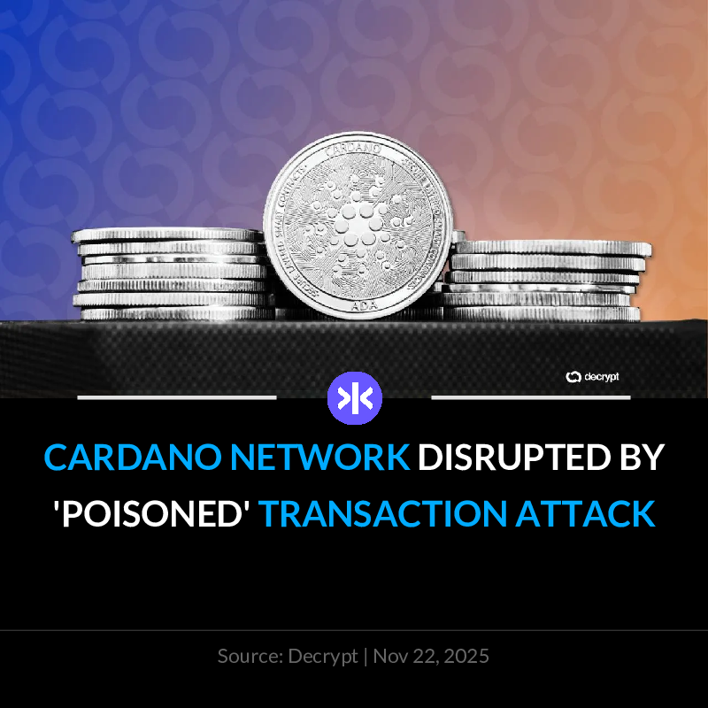 Fynx_Crypto's tweet image. 📰 Cardano&apos;s blockchain split after a malformed transaction. A user claimed responsibility, citing negligence.  ADA&apos;s price dropped. Authorities are investigating.

Download Fynx App: tinyurl.com/fynx-app-ps

 #Cardano #ADA #Blockchain #Crypto #Attack
