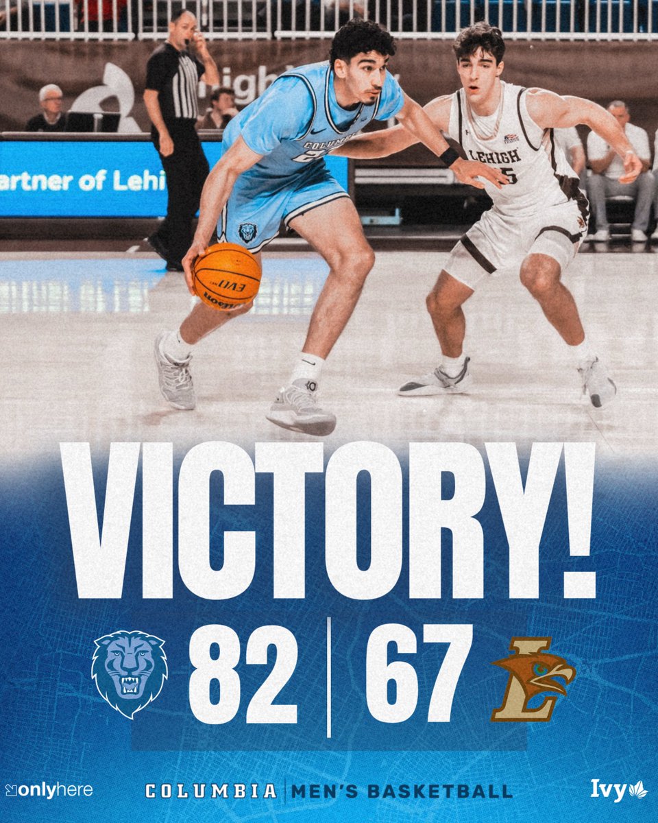 LIONS WIN!

Three in a row for Columbia as Kenny Noland and Zine Eddine Bedri each drop over 20 points in another wire-to-wire victory!

#RoarLionRoar🦁 // #OnlyHere🗽
