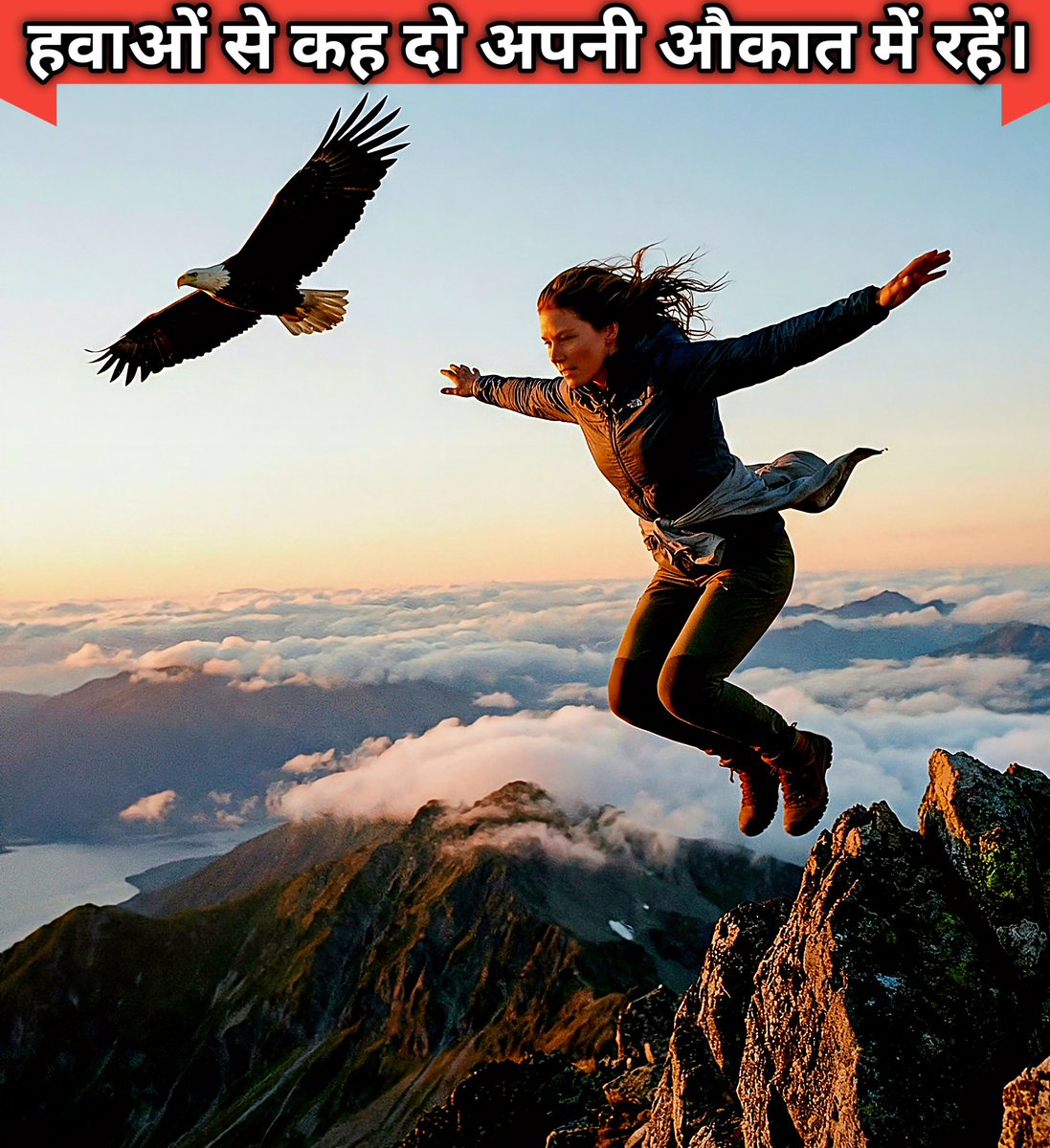 हवाओं से कह दो अपनी औकात में रहें,
हम परों से नहीं, हौसलों से उड़ते हैं।
लकीरें अपने हाथों की हमें खुद बनानी आती हैं,
हम वो नहीं जो अपनी किस्मत पर रोते हैं