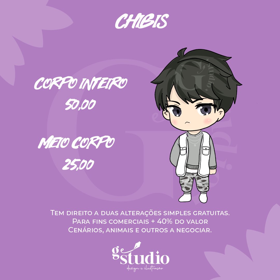 geeuphoria's tweet image. 🔔Oii gente!
Estou com encomendas abertas para illustra de chibis e design para twitter e instagram.
Caso se interessem me chame por DM ou pelo insta 💛💜 
instagram.com/gestudio92