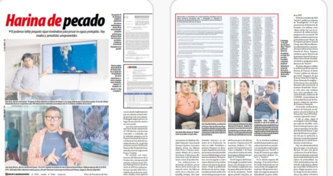 ensustrece's tweet image. En #Hildebrandt @ensustrece: HARINA DE PECADO por @fabricicabrera. El poderoso lobby pesquero sigue moviéndose para pescar en aguas protegidas. Hay medios y periodistas comprometidos
La industria pesquera quiere lo prohibido. El reportaje en hildebrandtensustrece.com.