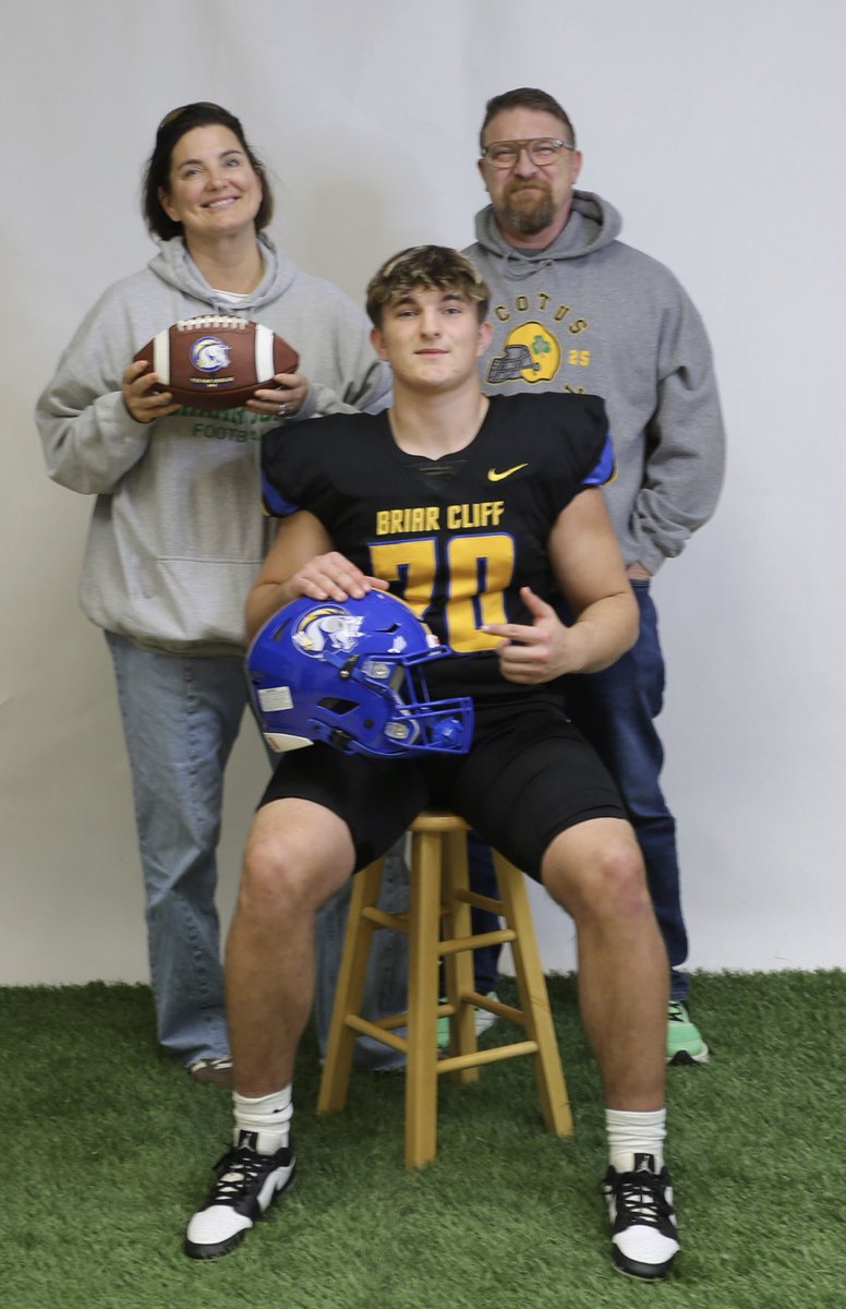 After a great official visit and phone call with <a href="/CoachKoziol/">Nathan Koziol</a> and <a href="/CoachLaDage/">Shane LaDage</a> I’ve been offered an academic and athletic scholarship to play <a href="/BriarCliffFB/">Briar Cliff Football</a>
<a href="/Coach_RRoss/">Coach Ryan Ross</a>
<a href="/PrepRedzoneNE/">Prep Redzone Nebraska</a>
<a href="/NENextt/">NENextt</a>
<a href="/NEBHSFB/">Nebraska HS Football</a>