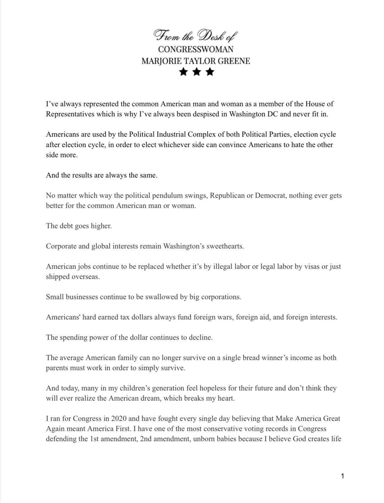 Marjorie Taylor Greene 🇺🇸 (@mtgreenee) on X