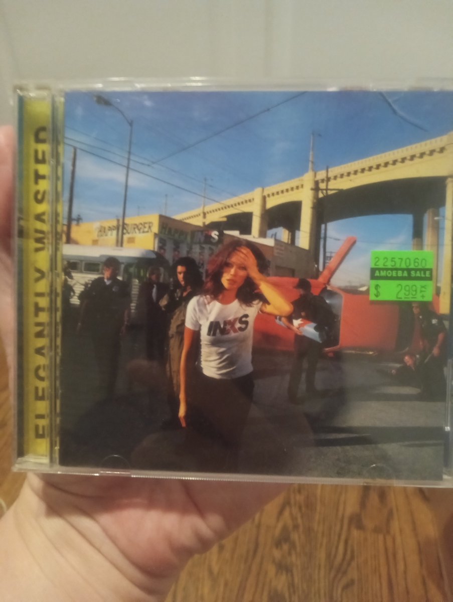 AndyBiography's tweet image. It's 22 November in Australia, the date that #MichealHutchence of #INXS died in 1997.

Bought this CD--the last INXS album with Hutchence, Elegantly Wasted--for a bargain price @amoebamusic in Hollywood recently.