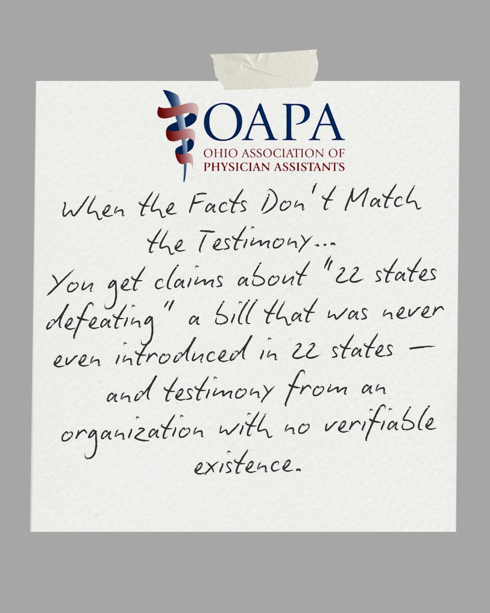 Ohio Association of Physician Assistants tweet media