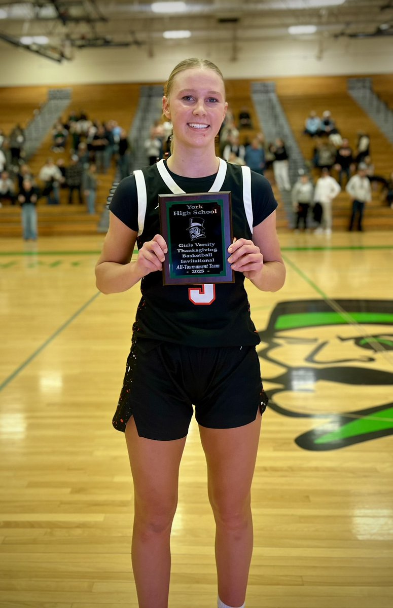 Saints Win! That’s three in a row and a 3rd Place win in the York Thanksgiving Tournament! Way to go Lady Saints!! 

Congratulations to <a href="/BrooklynSchilb/">BrooklynSchilb</a> on being selected for the All-Tournament team! 🧡🖤⚜️