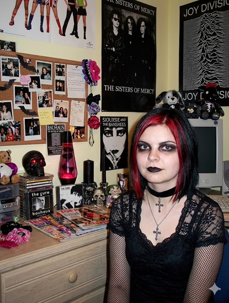 Goth makeover variant of existing photo