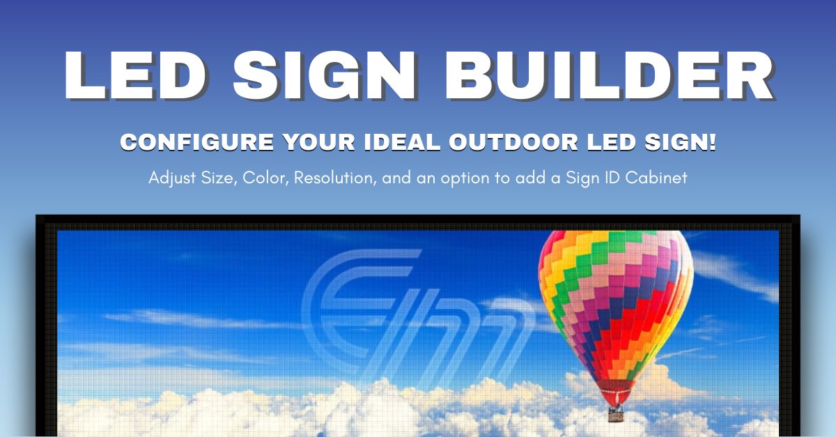 Use our #LEDsign configurator to build your ideal LED sign! Adjust the size, color, pixel resolution, and even add a sign ID cabinet! 

✨Submit your #LEDsign build for a quote from our sales team! visual.electro-matic.com/led-signs/buil…