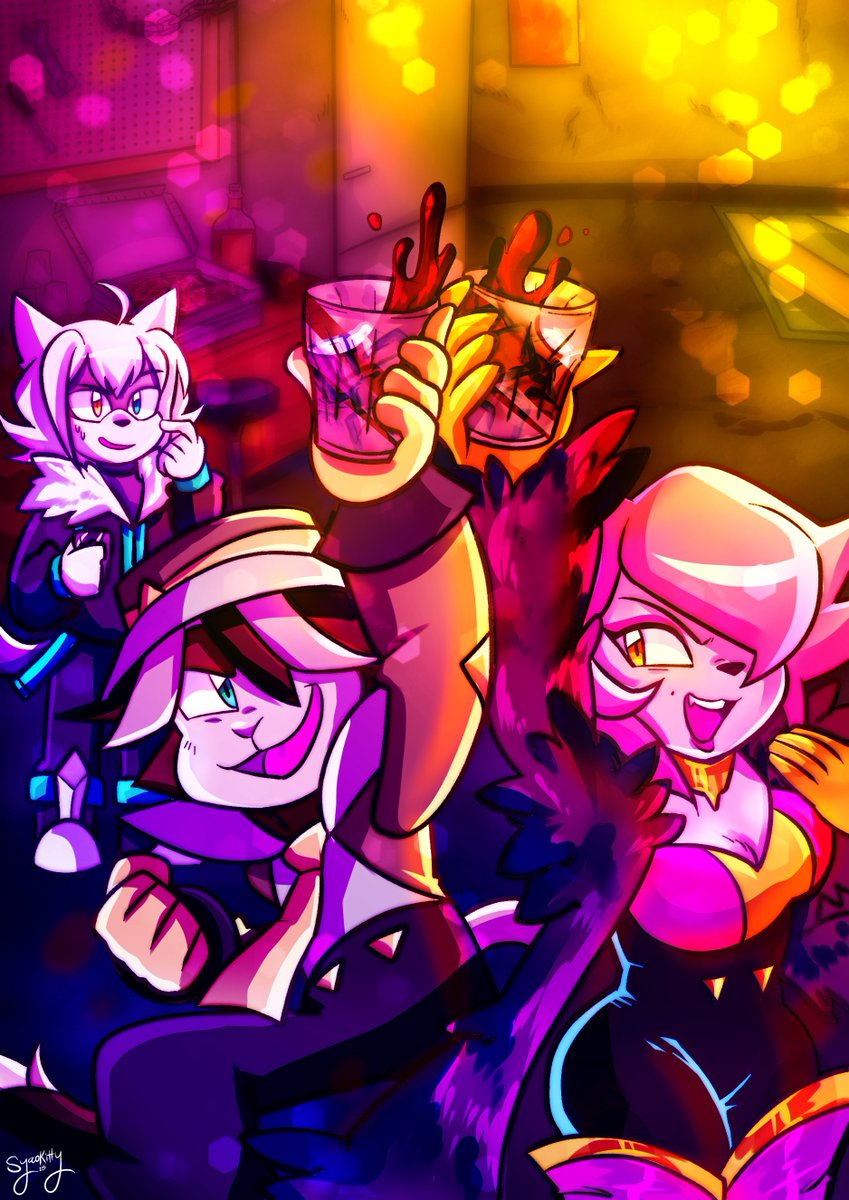 SyaoKitty's tweet image. Issue 07 has wrapped, here&apos;s some Key-art that was an unused cover originally.

If you want pages in HD, extras &amp;amp; more then you can support the comic on Patreon -&amp;gt; patreon.com/syaokitty

You can view more about it here~ -&amp;gt; wildstarcomic.carrd.co