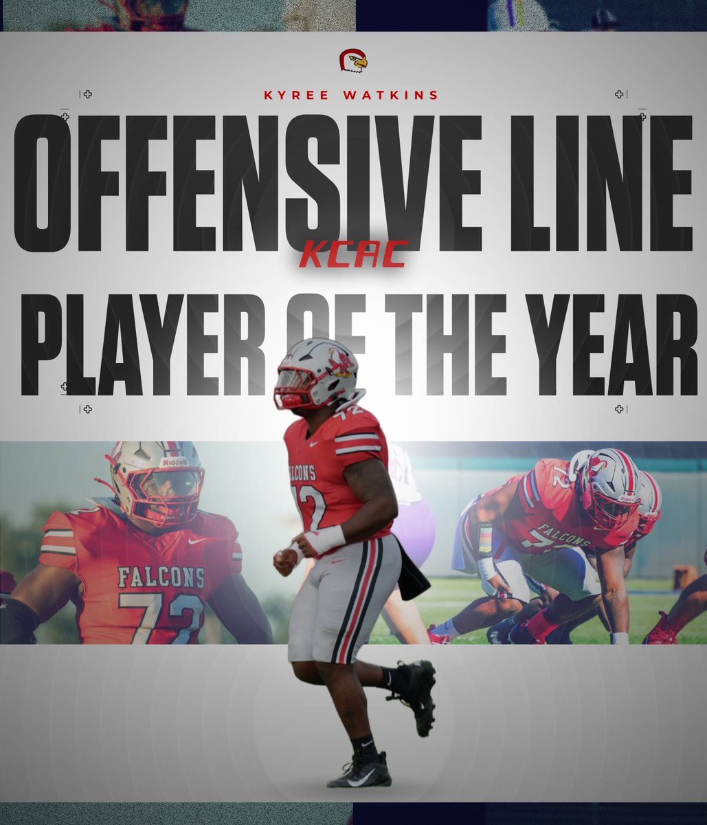 Kyree Watkins KCAC Offensive Linemen of The Year 🔥