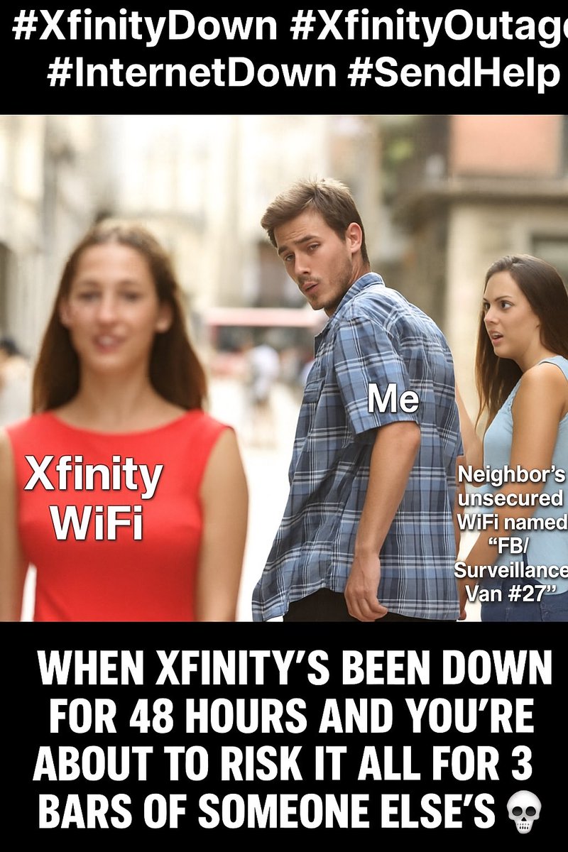 PARocknRolla's tweet image. Are people internet still out? 

Is this the end of civilization as we know it?

Darn you @Xfinity @XfinitySupport 

#XfinityDown #InternetOutage #NoWifi #ComcastFails