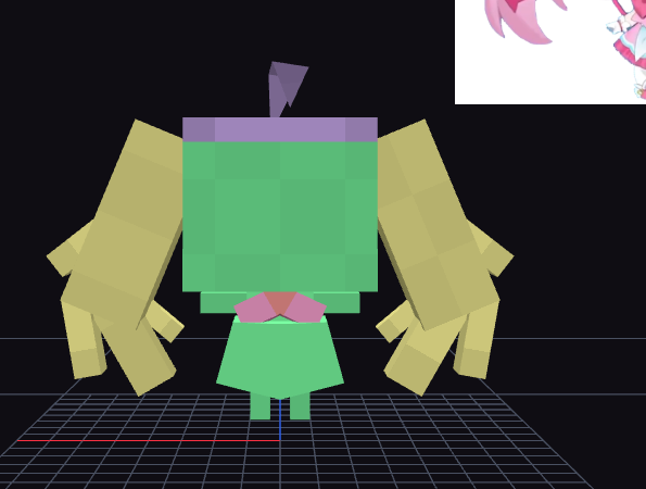 Adivinen a quien estoy modelando en minecraft xd