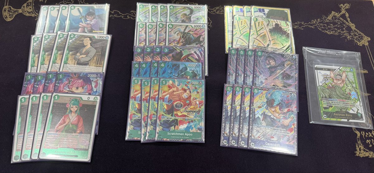 fourbrainstorms's tweet image. Max rarity Zoro complete