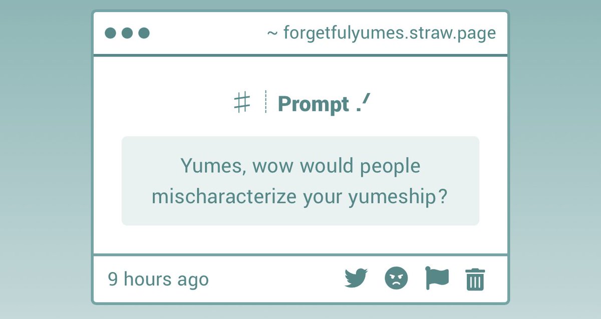 ForgetfulYumes's tweet image. Question⋮
