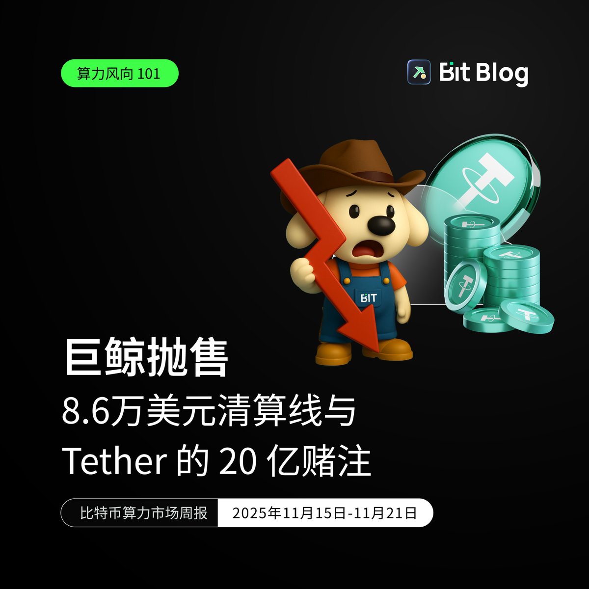 Bit_CloudMining's tweet image. 周六早上好🌞 

🚨矿业地震Hashprice跌破$40，矿企股价暴跌超50%！

💰Tether 20亿入局，成为全球最大矿工，传统矿企面临生死局。

生存策略：要么极致效率，要么转型AI/HPC算力服务。

大清洗后，行业格局正在巨变🤔

周五看到算力市场简报的同学，今天可以一起来阅读报告正文👇：…