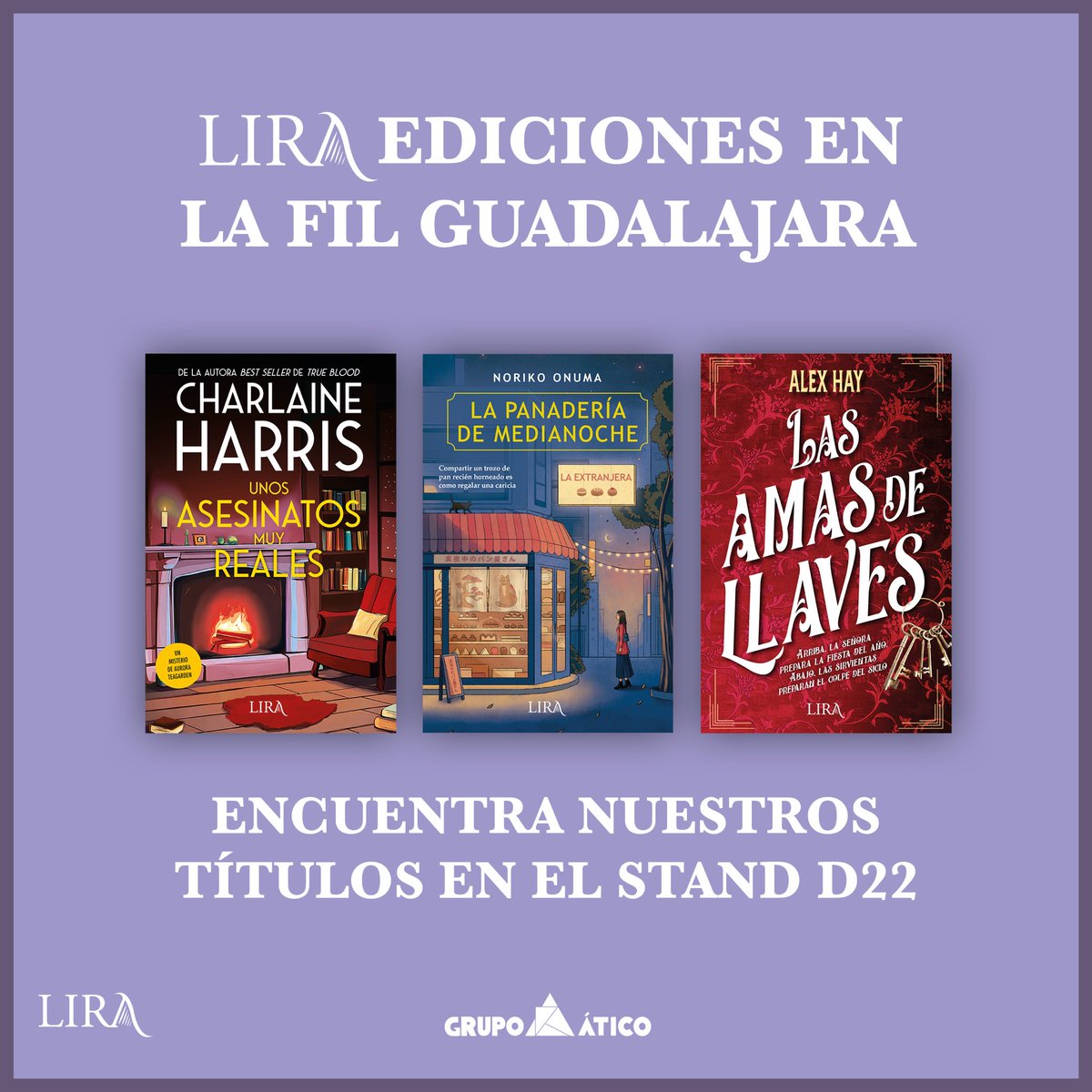 liraediciones's tweet photo. 📣 ¡Noticia para nuestros lectores de América Latina! Estaremos presentes en @FILGuadalajara. 🤗

Encontrarán nuestros títulos en el stand D22, y podrán conseguir la edición exclusiva de la novedad “La panadería de medianoche” de Noriko Onuma. 

¿Nos vemos en la FIL? ☺️ https://t.co/0SIxtNQ6q6