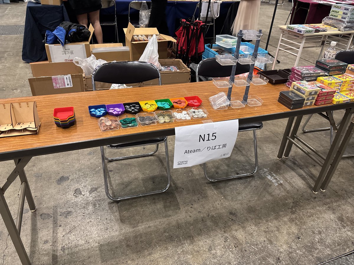 choitas_info's tweet image. とりあえず物だけ置いてみた！

ブース番号「N15」

Ateam &amp;amp;りば工房です！！！