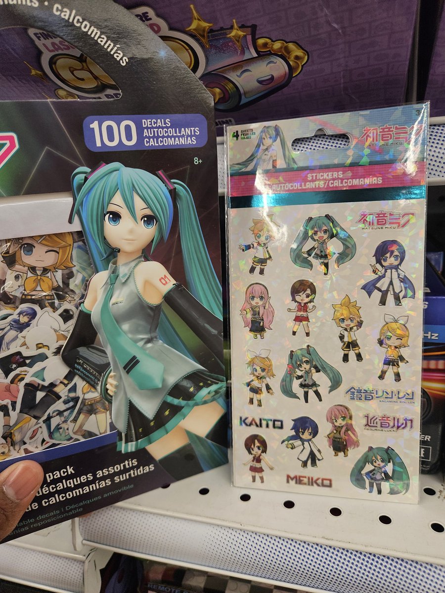 Got these Miku stickers to put on my Switch 2 case 😎