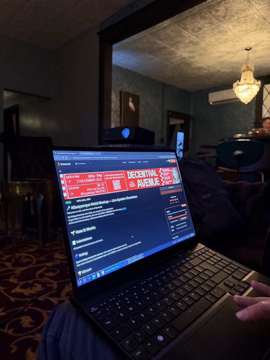 GetIncented's tweet image. Preparing for a live demo.