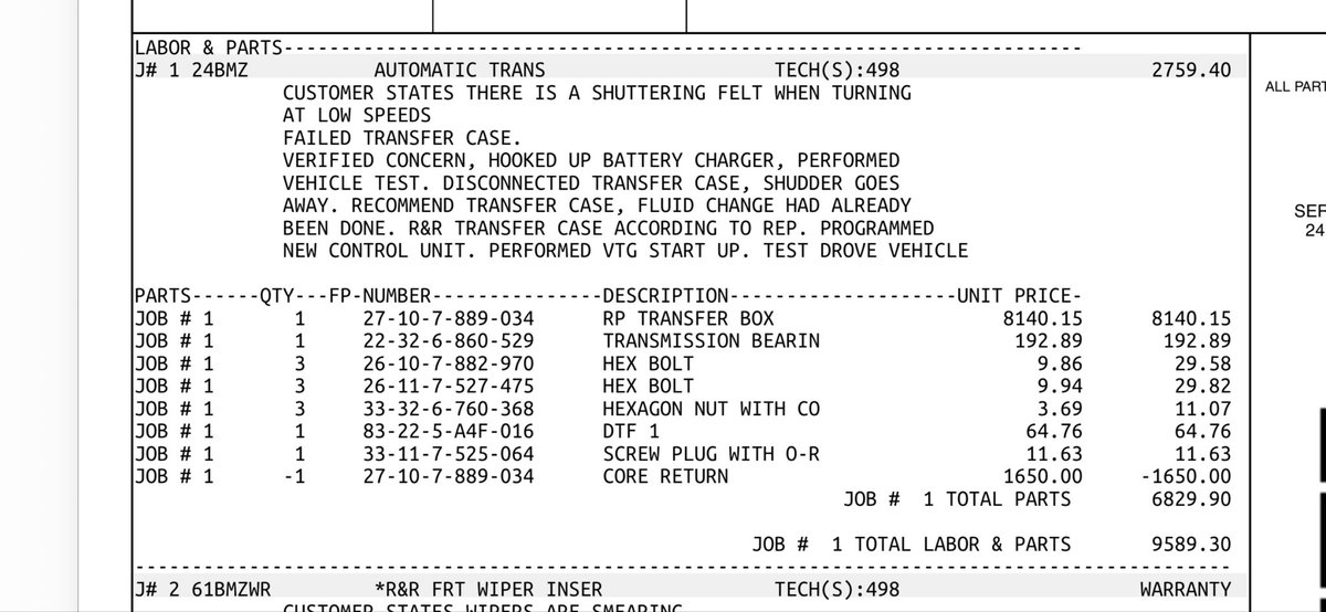 JamshedUSA's tweet image. @BMW 
@BMWUSA
@BMWGroup
@MercedesBenz 
@MercedesBenzKSA 
@MercedesBenzInd I am extremely disappointed with BMW. My BMW X7 M50i, the flagship SUV, required a transfer case replacement costing about $10,000. This is absolutely unacceptable. Has anyone else experienced transfer case…