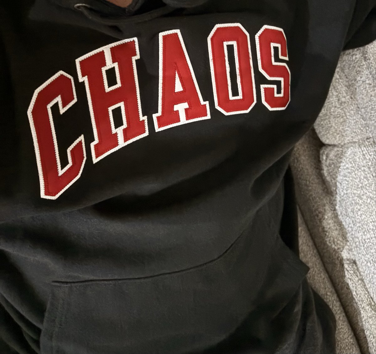 <a href="/PremierLacrosse/">Premier Lacrosse League</a> <a href="/PLLChaos/">Carolina Chaos</a> Got my order to Peterborough Ontario. Love these Champion Hoodies.