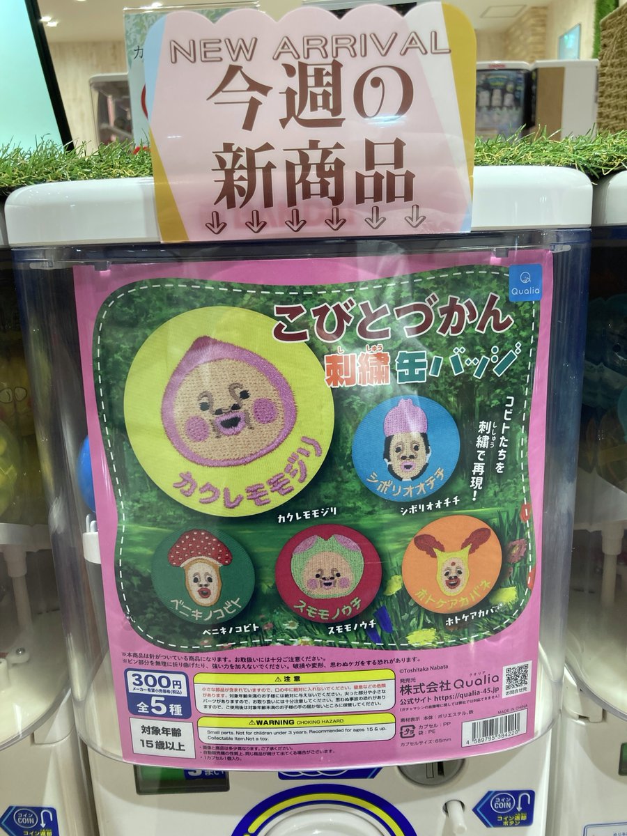 ♪ガシャココサンストリート浜北♪ 🍂入荷情報🍂 🗣こびとづかん 刺繍